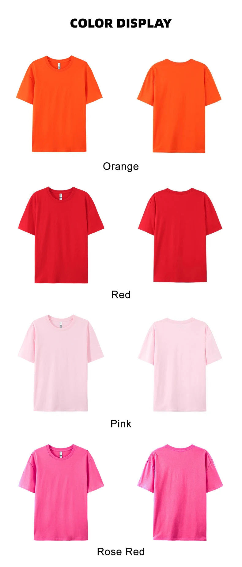 Camiseta Básica Algodón Mujer — Lisa y Holgada