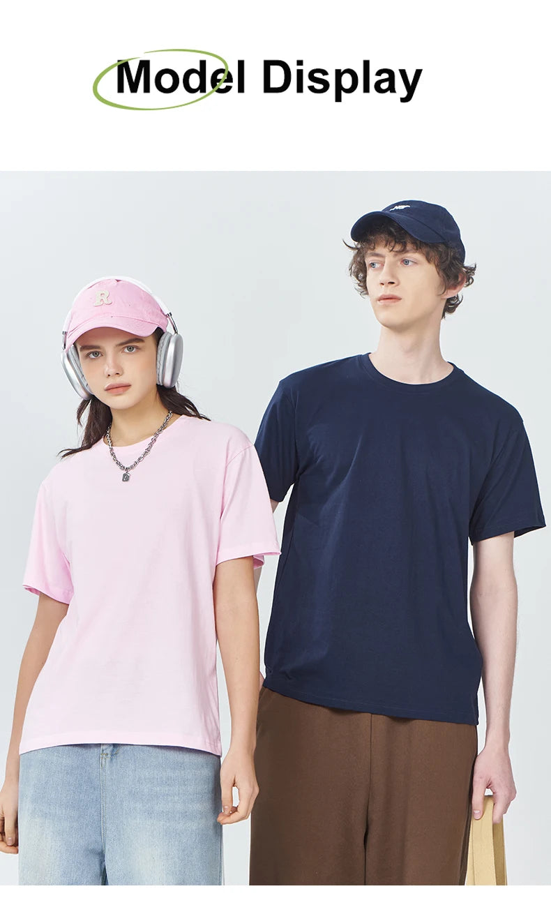Camiseta Básica Algodón Mujer — Lisa y Holgada