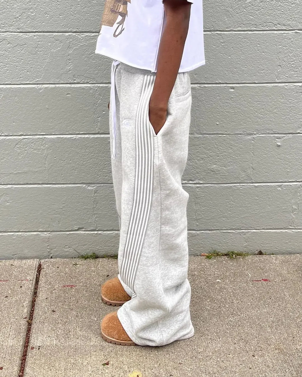 Cargo Y2K Baggy Hombre — Franjas Laterales