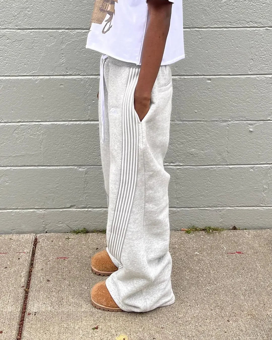 Cargo Y2K Baggy Hombre — Franjas Laterales