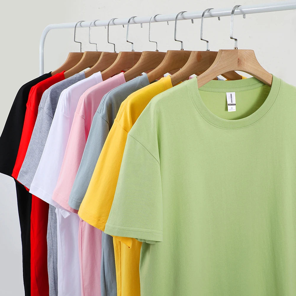 Camiseta Básica Algodón Mujer — Lisa y Holgada
