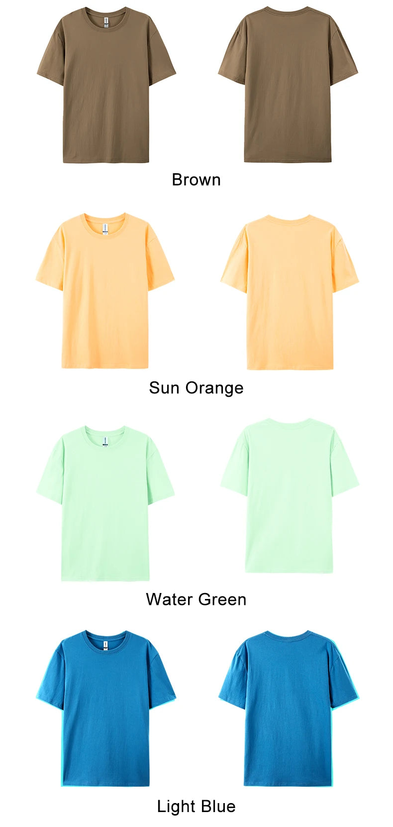 Camiseta Básica Algodón Mujer — Lisa y Holgada