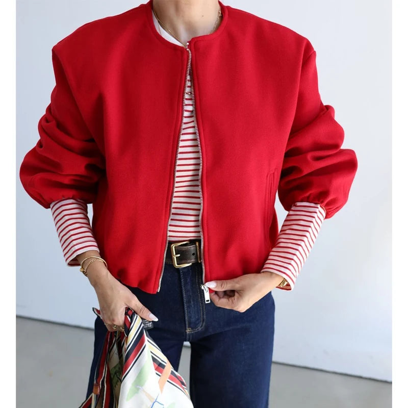 Bomber Corta Deportiva Mujer