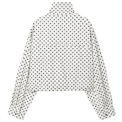 Bomber Lunares Oversize Mujer — Streetwear