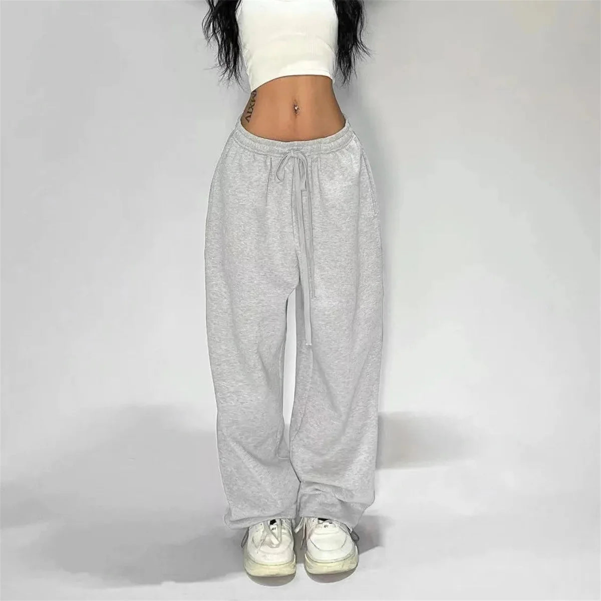 Cargo Y2K Baggy Mujer — Franjas Laterales