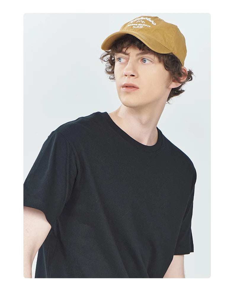 Camiseta Básica Algodón Mujer — Lisa y Holgada