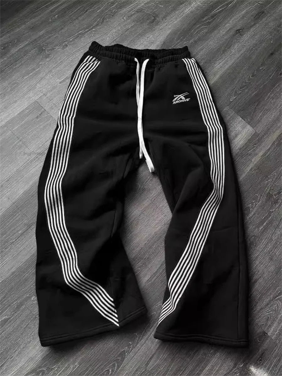 Cargo Y2K Baggy Hombre — Franjas Laterales