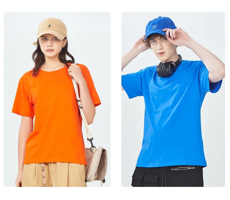 Camiseta Básica Algodón Mujer — Lisa y Holgada