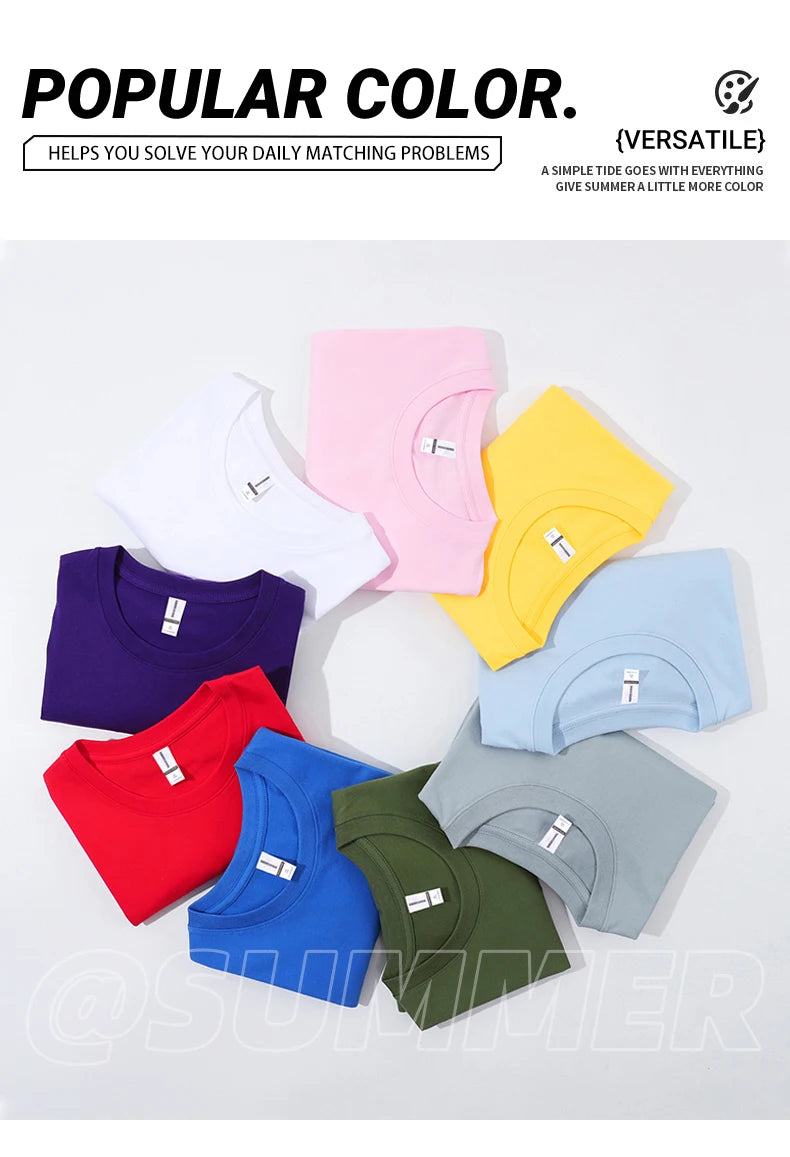 Camiseta Básica Algodón Mujer — Lisa y Holgada