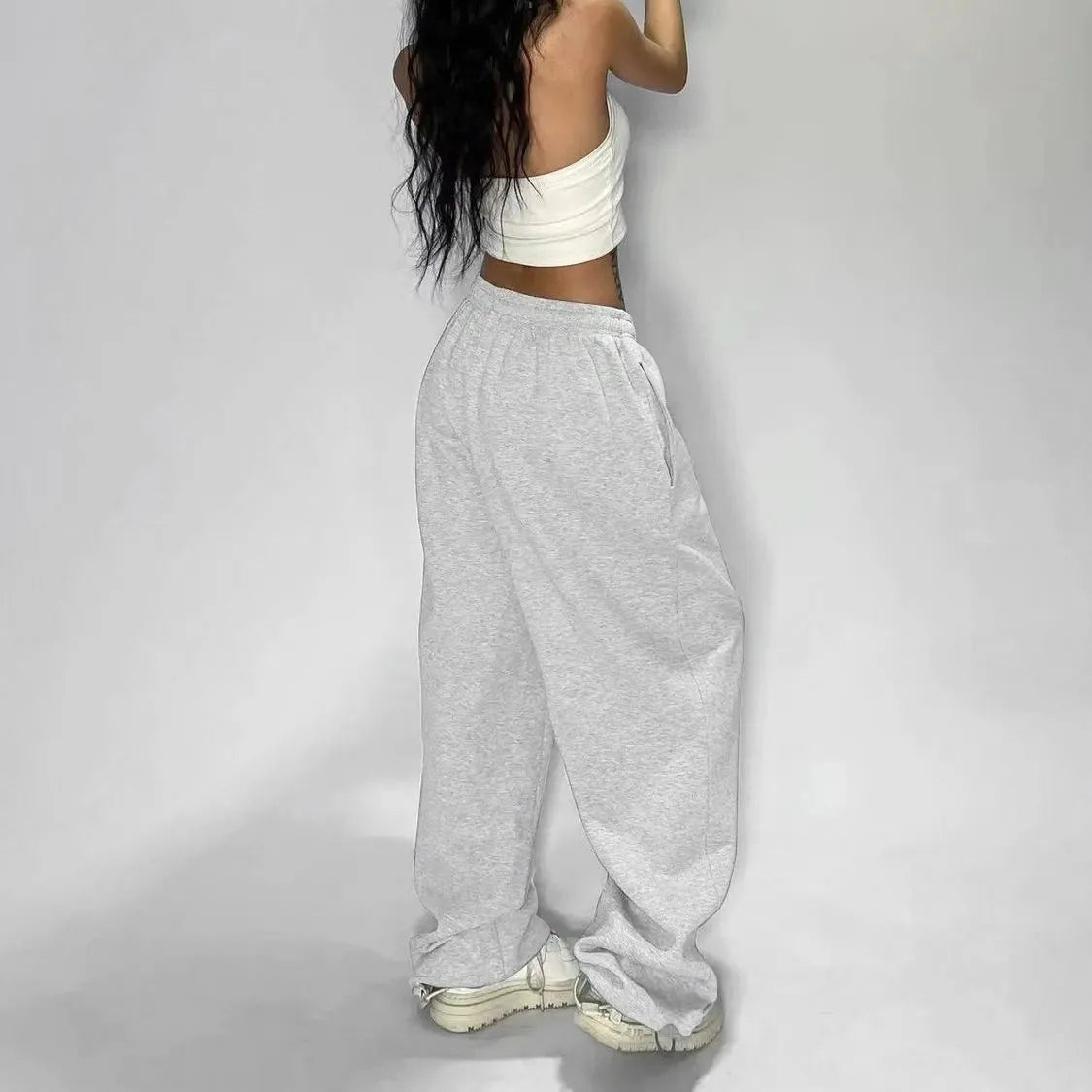 Cargo Y2K Baggy Mujer — Franjas Laterales