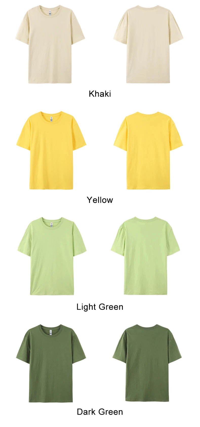 Camiseta Básica Algodón Mujer — Lisa y Holgada