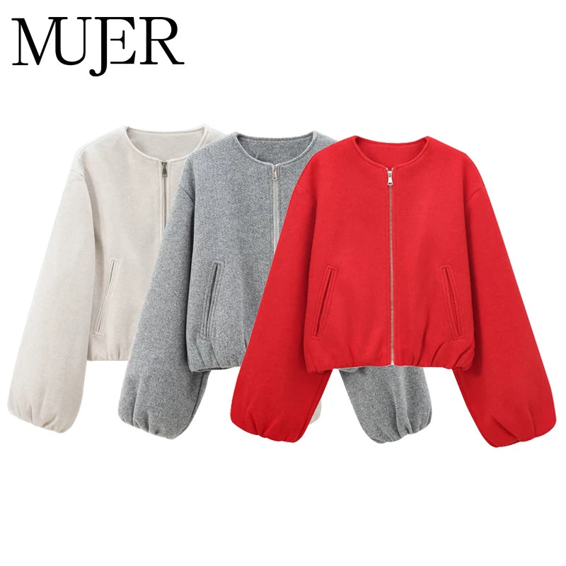 Bomber Corta Deportiva Mujer