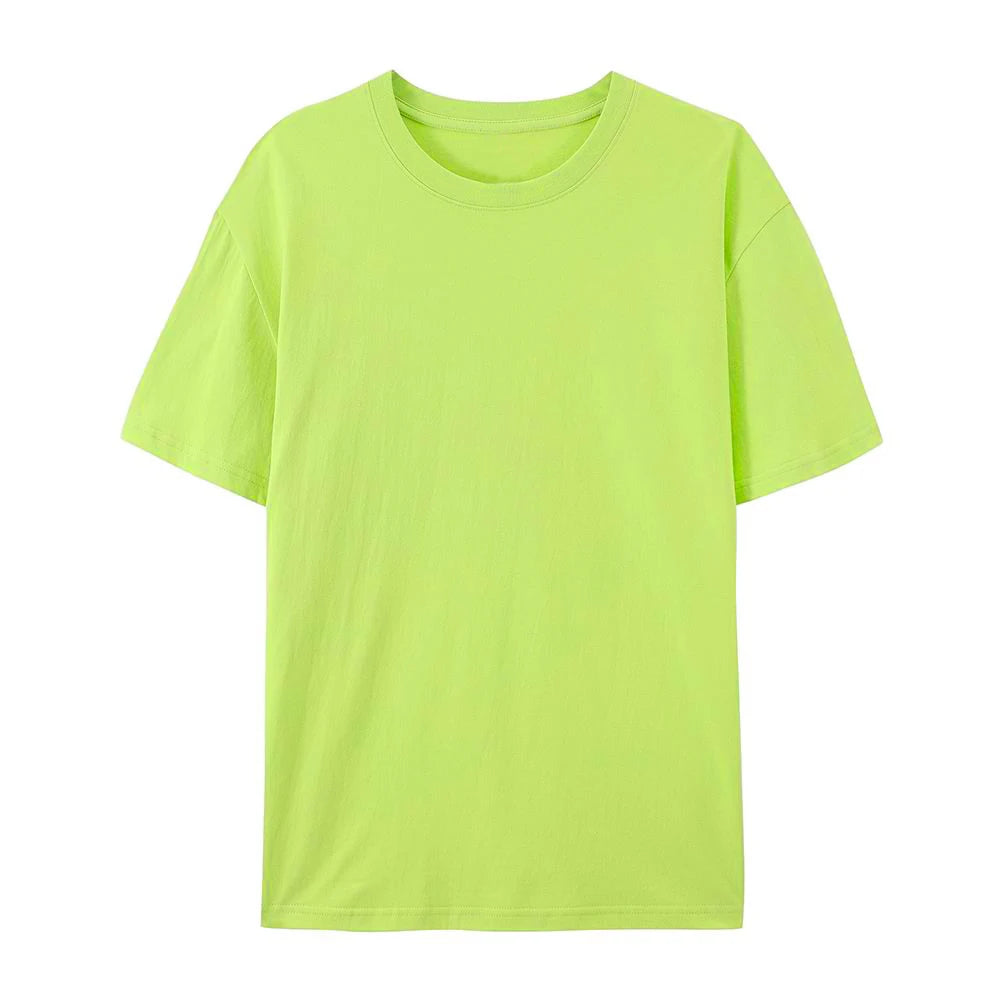 Camiseta Básica Algodón Mujer — Lisa y Holgada