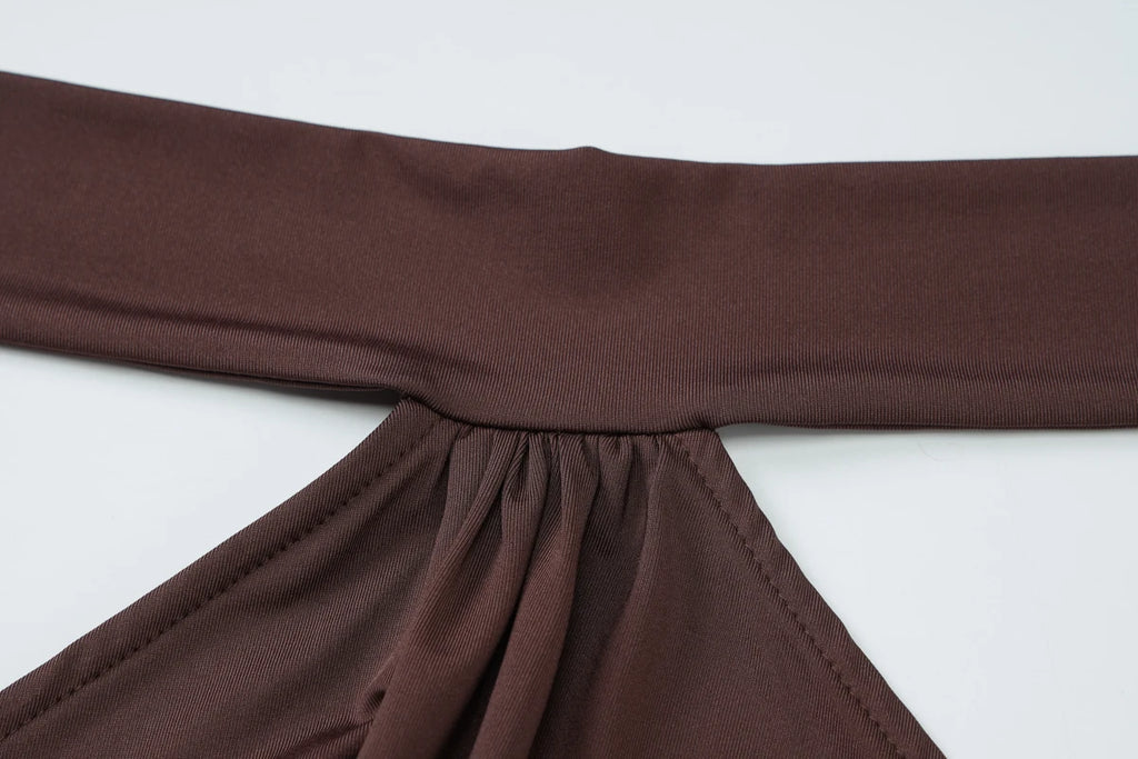 Vestido Mini Halter Bodycon Mujer — Encaje y Espalda Descubierta